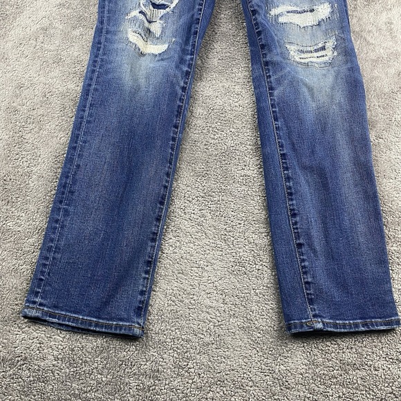 American‎ Eagle Next Level Airflex Jeans Womens 26x28* Slim Straight Distressed - Picture 2 of 16